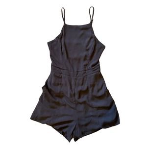 Abercrombie + Fitch black spaghetti strap romper sz XS